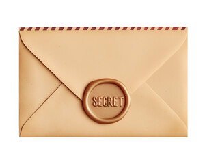 Envelope with a Secret Message Written on It