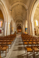 Fototapeta premium Cloitre de Cadouin (Abbaye de Cadouin), UNESCO World Heritage Site, Le Buisson-de-Cadouin, Dordogne department, New Aquitaine, France
