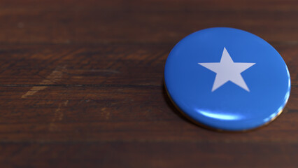 Voting Badge Featuring the Flag of Somalia