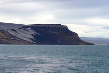 View of the polar ice cap of Svalbard Islands