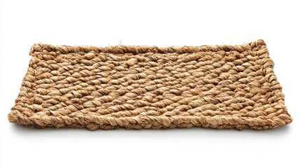 Sustainable Eco-Friendly Floor Mat from Recycled Materials on White Background