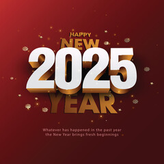 2025 Happy New Year club poster Background for your Flyers and Greetings Card graphic or new year themed party invitations. abstract vector illustration design