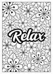 Relax with Floral Doodle Art: Coloring Pages for Stress Relief and Creative Therapy