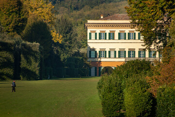 Italia, Toscana, Lucca, Marlia la villa Reale e il parco. La villa.