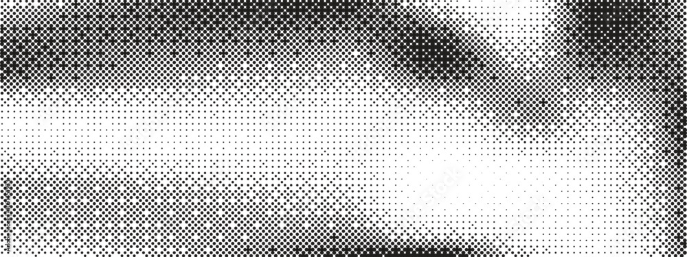 Poster pixelated bitmap gradient texture. black and white dithered background. abstract glitch-style patter