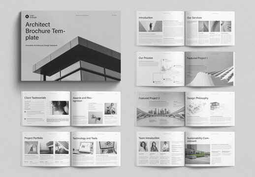 Architect Brochure Template Landscape