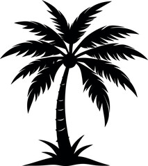 Fototapeta premium Palm tree silhouette