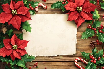 Blank White Christmas Greeting Card for DIY Designs,
