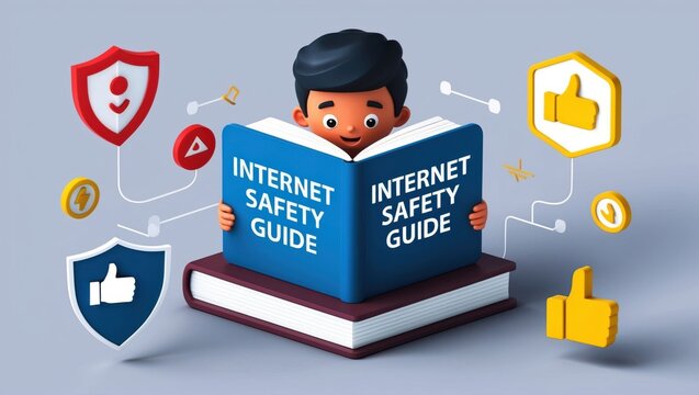 Internet safety guide for teens understanding cyberbullying digital resilience and online protection strategies - Powered by Adobe