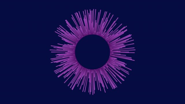 An image of a purple circle with radiating lines, symbolizing energy and power. The lines extend from the center, creating a visually striking effect