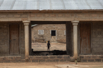 Standing boy’s figure in Takpatchiomey, Couffo, Benin.