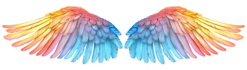 Obraz premium Eagle wing png colourful bird wing png parrot wing png colourful wing transparent background image