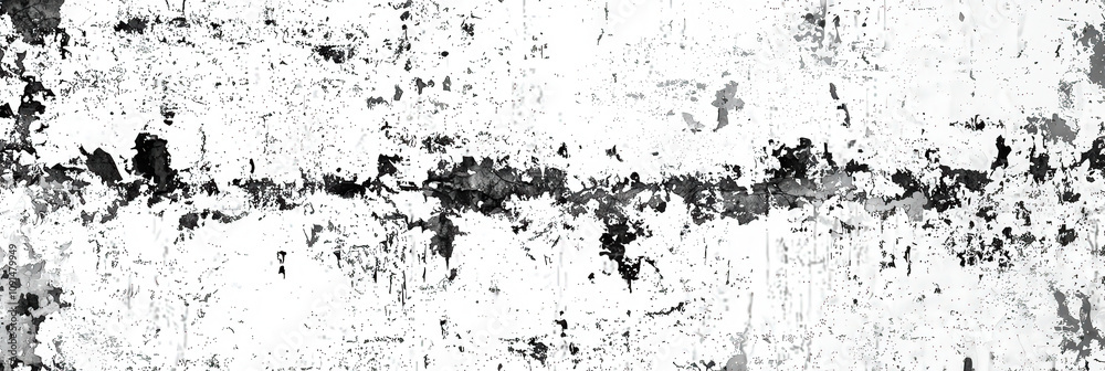 Leinwandbilder a textured wall displays a combination of black and white hues, featuring peeling paint and visible 