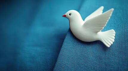 Fototapeta premium Graceful Dove Lapel Pin Accessory