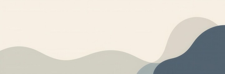 Abstract geometric shapes in muted tones creating a serene and modern minimalist background, clean, serene