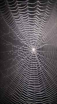 Spiderweb on black background Scary spooky Cobweb Isolated on black transparent background Spiderweb for Halloween spooky scary horror decor Abstract horror background design mp4 Vertical 4K