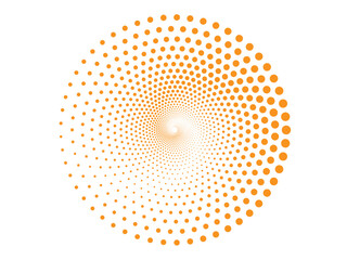 Abstract color dot halftone symmetric vector illustration