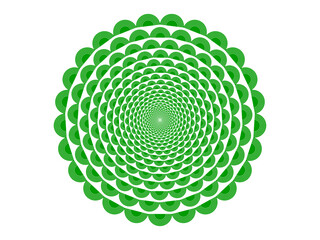Abstract green lace symmetric colorful green vector illustration