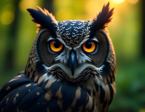 Hibou noir