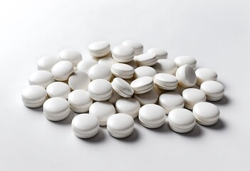 medical capsules isolated on white background