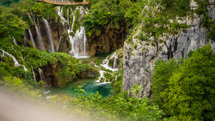 wodospady park narodowy chorwacja turysta krajobraz morze piękne widoki  © Tymoteusz