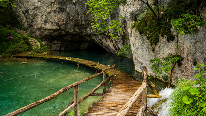 wodospady park narodowy chorwacja turysta krajobraz morze piękne widoki  © Tymoteusz