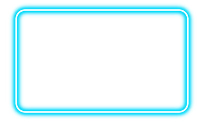 Light border frame. Neon square frame. Flare effects 