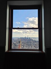 Fototapeta premium window in the sky, views of NYC
