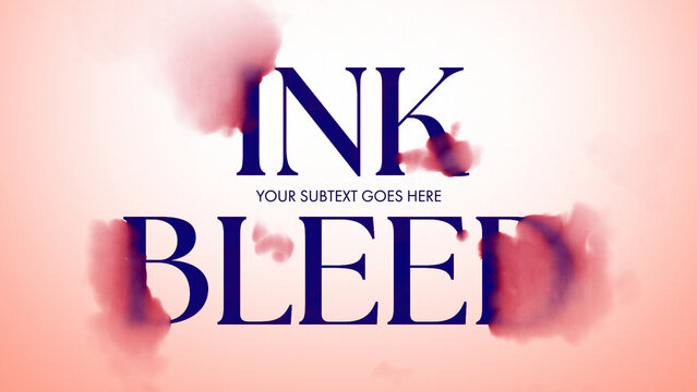 Texture Ink Bleed Titles