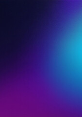 Obraz premium Blue purple black grainy gradient banner background website page header abstract noise effect design, vertical background, copy space