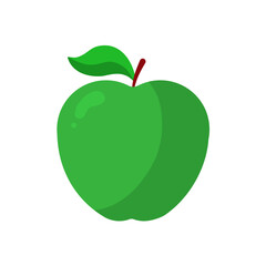 fresh apple - vector illustration