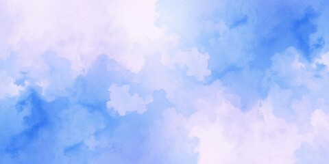 Fototapeta premium Abstract watercolor painting in shades of pastel pink, purple, and blue creating a dreamy and calming aesthetic background, purple, pastel