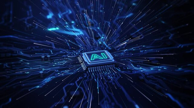 Artificial intelligence robot circuit brain Human head with the circuit board Global Internet connect A.I. Chat AI evolution. Future world technology and engineering concepts. High-Tech circuit board