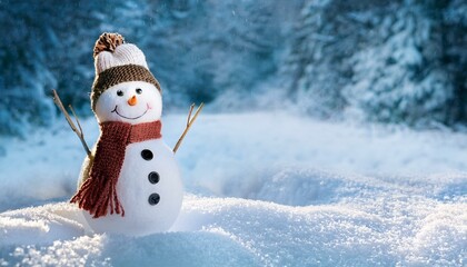 Obraz premium christmas snow man