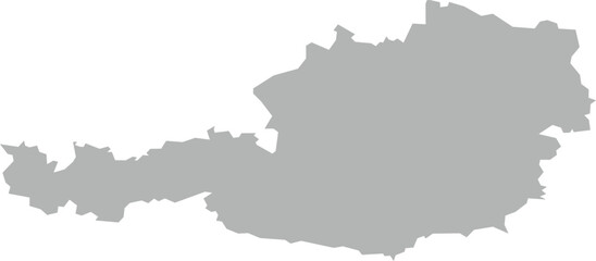 Grey Map of Austria
