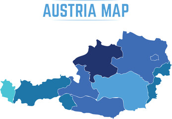 Map Of Austria Detailed Map With States