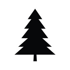 Obraz premium A Christmas tree vector on white background
