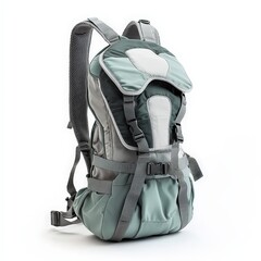 Naklejka premium Durable outdoor backpack with adjustable straps for hiking and adventure