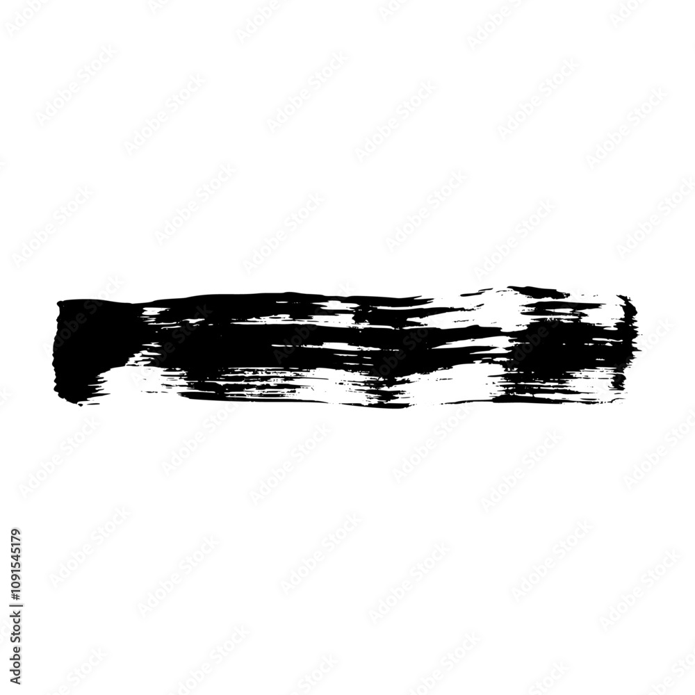 Wall mural distressed brush stroke frame set with ink texture and spray paint effect. box shape for text backgr