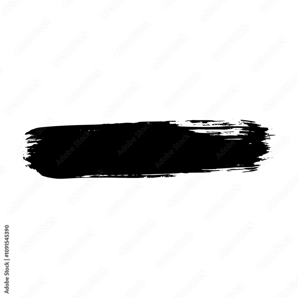 Wall mural distressed brush stroke frame set with ink texture and spray paint effect. box shape for text backgr