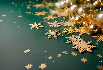 christmas background with ornaments