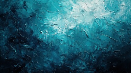 Obraz premium Abstract textured background in dark teal and light blue tones