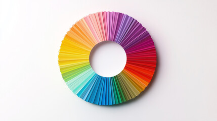 Obraz premium wide background of rainbow color wheel with different color gradient shades 