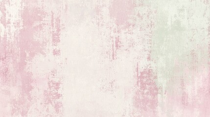 Fototapeta premium Pink and green pastel colored grunge textured background creating a soft and dreamy atmosphere, perfect for various design projects