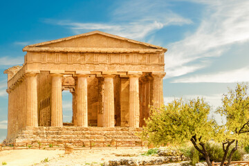 Fototapeta premium classical greek temple in agrigento