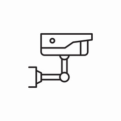 cctv camera icon sign vector