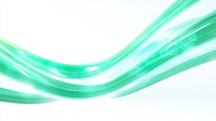 Obraz premium Illuminated Healing - Abstract 3D Render of Vibrant Light Patterns for High-Tech Healthcare Visualization