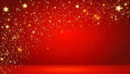 red christmas background with snowflakes