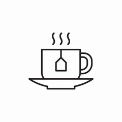 tea cup icon sign vector