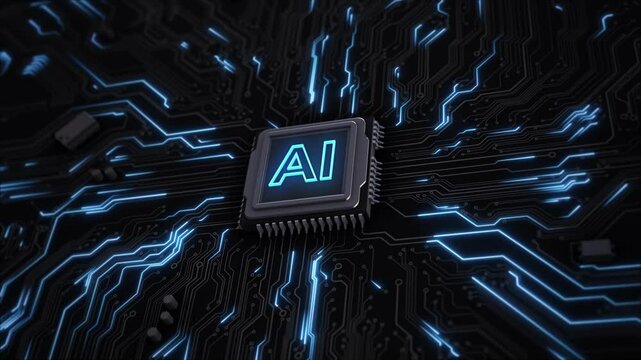 Internet technology networks use AI help with work, AI Learning or artificial intelligence in business modern technology Evolution. Cyber science tech, Innovation. big data internet network connection